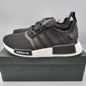 NEW Youth 5.5 | Women's 6.5/7 Adidas NMD R1 (GS) Black / White FW0431